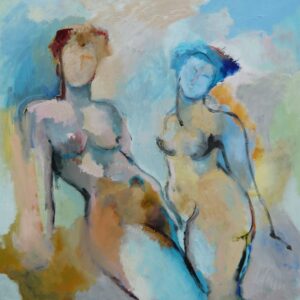 -Muzen--Helene-Hoenjet-olie-op-doek-100x100-cm